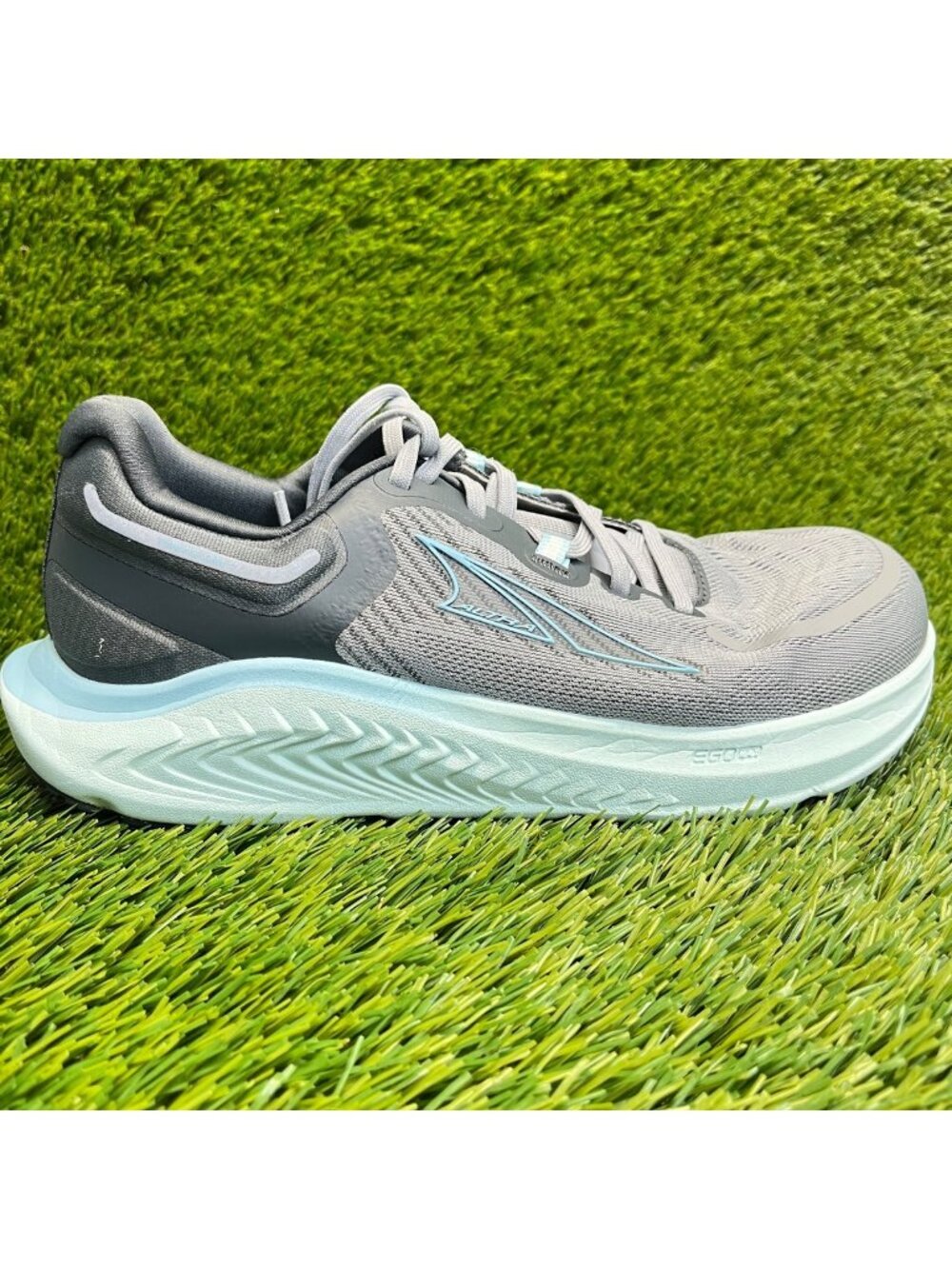 Altra Paradigm 7 Womens Size 8 Gray Blue Trail Running Walking Shoes Sneakers